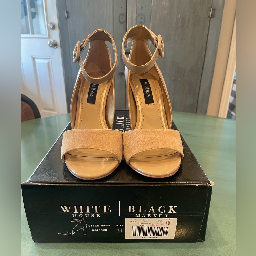 WhiteHouseBlack Market Katerini Neutral Heels